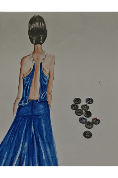 NESGO MODA Natural Mussel Shell Genuine Fume Color 11.5mm 18 Size 15 Pieces 9mm 14 Size 5 Pieces Ss2