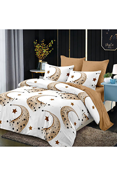 Pucioasa Bed linen with elastic for double bed 2 people Pucioasa, 6 pieces, F...