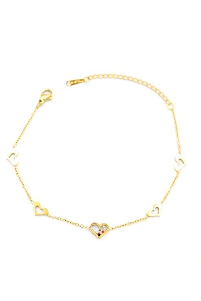 Süspüs Accessories خلخال قلب ذهبي