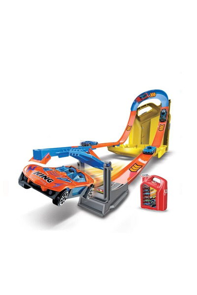 Lumi LUXURY Pista de Curse cu 6 Masini in Forma de Bidon +3 ani