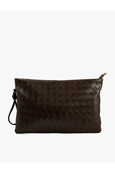 Koton Faux Leather Clutch Bag