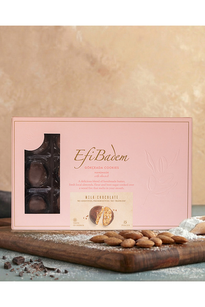 efibadem 15'Lİ SÜTLÜ ÇİKOLATALI PENCERELİ 210 GR