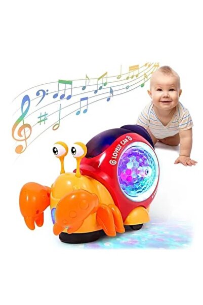 Brother Toys Işıklı Ve Müzikli Emeklemeye Yardımcı Yengeç Turbo Benzeri Salya...