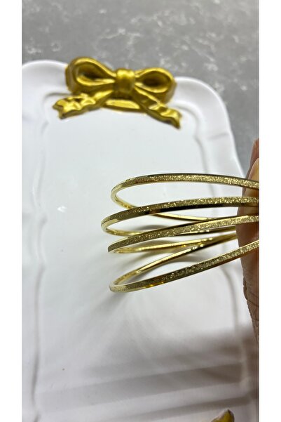 Larem Aksesuar simli kumlu kadın ajda bilezik 4lü