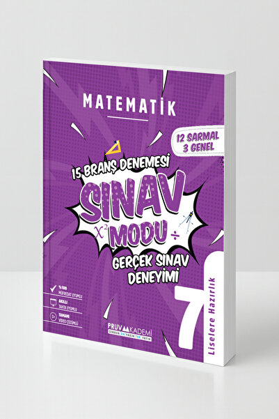 Pruva Akademi 7. Sınıf Matematik Sınav Modu | 15 Branş Denemesi Video Çözümlü...