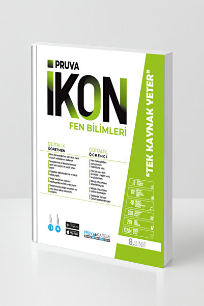 Pruva Akademi Pruva İkon 8. Sınıf Fen Bilimleri Kaynak Kitap – Dijitalix Dest...