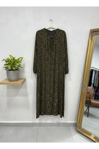 fariza tekstil Φόρεμα χαλαρής εφαρμογής με λαιμόκοψη U από βισκόζη, κατάλληλο...