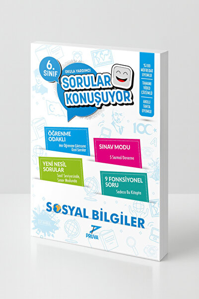 Pruva Akademi 6. Sınıf Sosyal Bilgiler Sorular Konuşuyor | Video Çözümlü Yeni...