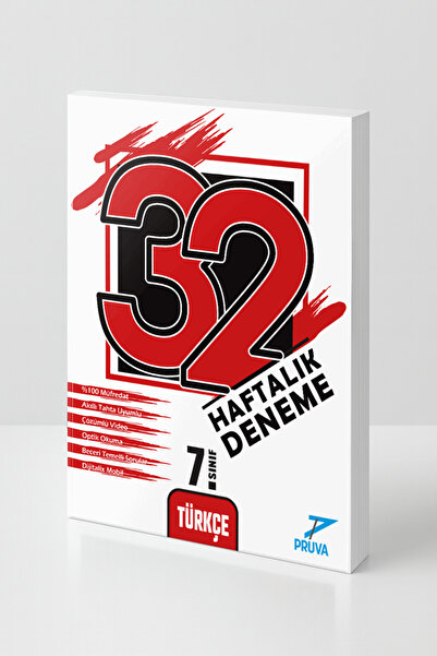 Pruva Akademi 7. Sınıf Türkçe 32 Haftalık Deneme | Haftalık Deneme Seti | Pruva