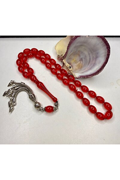 İskenderun Tesbihcilik Pheasant Imam Pear Blossom Fire Amber Prayer Beads
