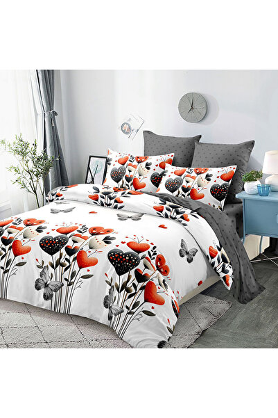 Pucioasa Bed linen with elastic for double bed 2 people Pucioasa, 6 pieces, F...