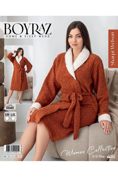 Modestia 0040 روب نسائي شاربي ويلسولف - بلاط - مقاس S/M