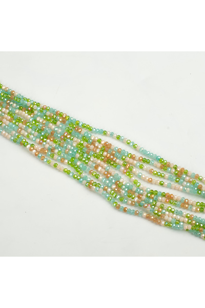 yfhobi 1 Dizi (140-150 Adet) - 2 mm Yassı Kristal Cam Boncuk Dizisi, 1. Karış...