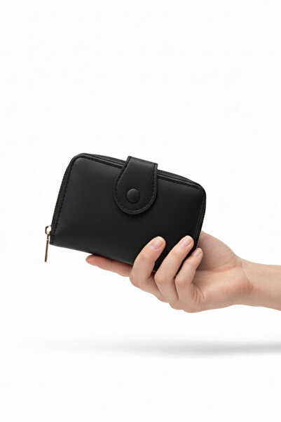 Gebiç Women's Wallet Small Size Black Wallet