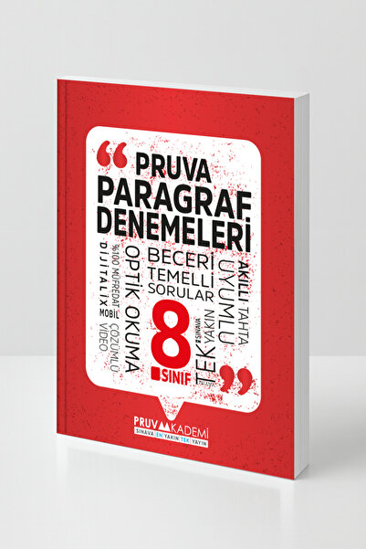 Pruva Akademi Pruva Paragraf Denemeleri 8. Sınıf – Beceri Temelli Optik Okuma...