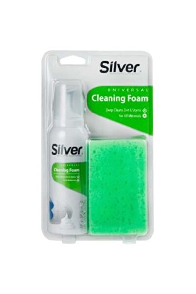 F180 Shoe Polish Foam with Sponge Silver 175 ml