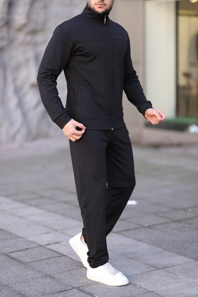 LFSPORT New Season Comfortable Fit Men's Black Tracksuit Set