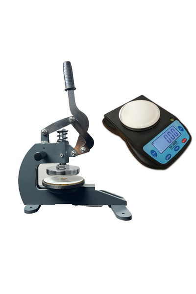 hodbehod Kumaş Örgü Kağıt Karton Kesicisi Gramaj Numune Kesme Aparatı ve Tera...