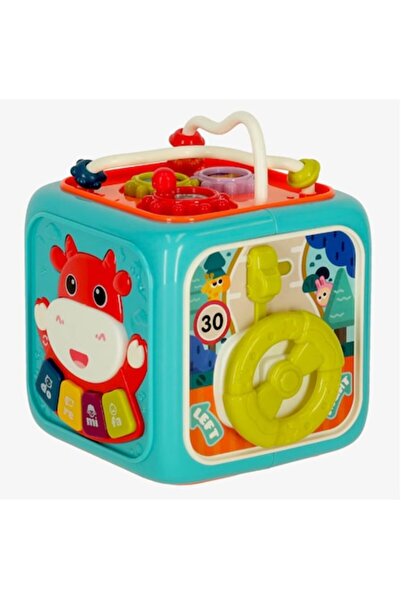 OEM Jucărie interactivă, Cub educațional 6 în 1 cu sunete și lumini, 18 m+
