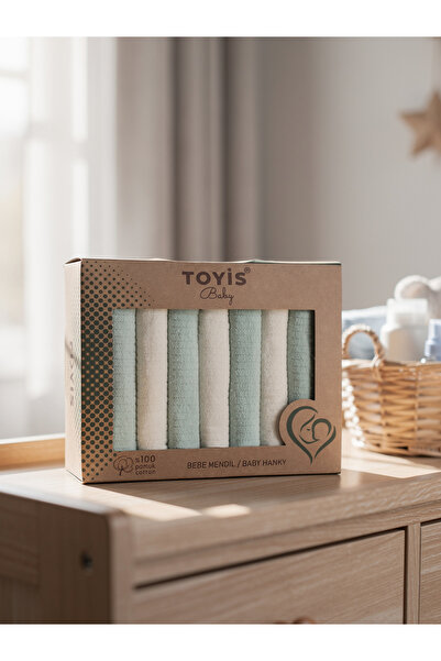 Ercahome tekstil Lüx Organic Boxed 7-Pack Mouth Wipes 12 Months Uni