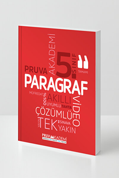 Pruva Akademi 5. Sınıf Paragraf Kitabı – Tamamı Çözümlü, Akıllı Tahta Uyumlu