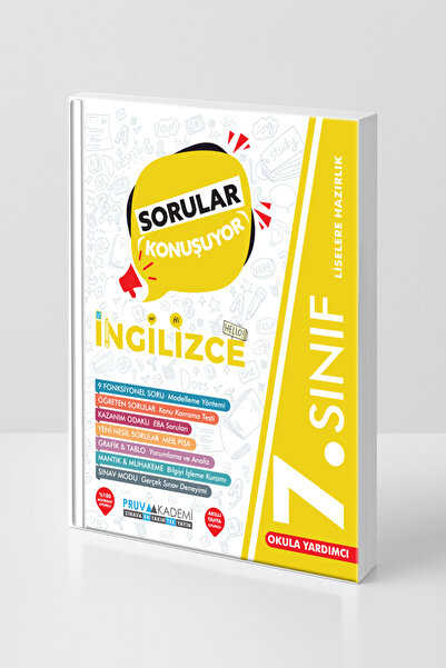 Pruva Akademi 7. Sınıf İngilizce Sorular Konuşuyor | Konu Anlatımlı – Yeni Ne...