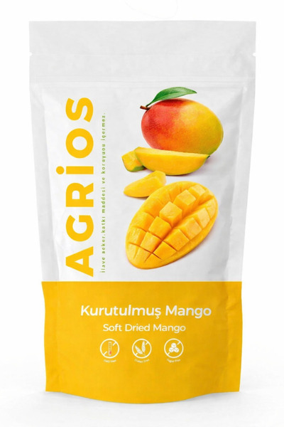 Agrios Doğal Gıda Kurutulmuş Mango Dilimleri - 30 gram
