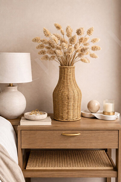 NEWNOW Bohemian Aura Natural Rattan Decorative Vase