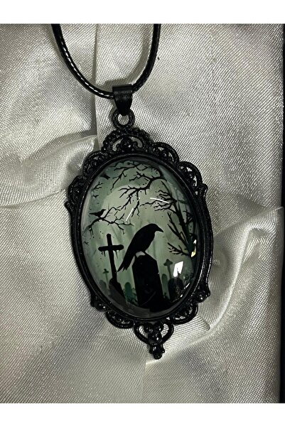 DÜKKAN DESİGN Raven Crow Gothic Necklace