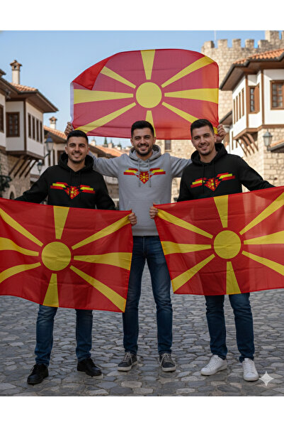 SARI Macedonia Makedonya Polar Hoodie
