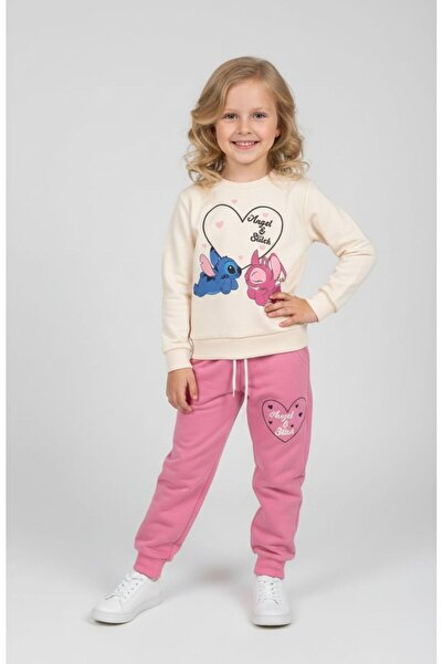 BEKA Angel and Stitch Themed Girls' Two Thread Me Transitional Tracksuit Set