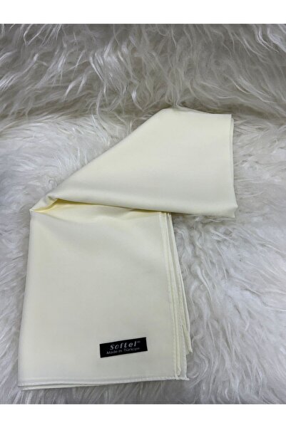 Eşarpevi Pamuk şifon şal koyu krem