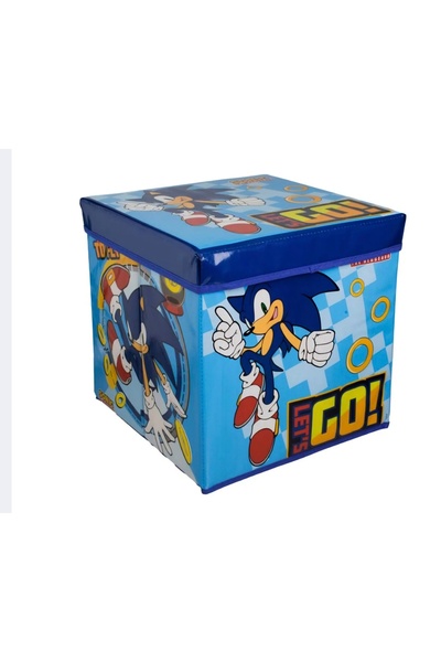 Sonic Cutie de depozitare taburet albastru model