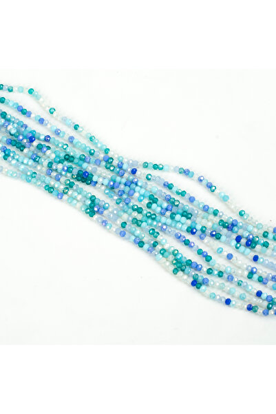 yfhobi 1 Dizi (140-150 Adet) - 2 mm Yassı Kristal Cam Boncuk Dizisi, 4. Karış...