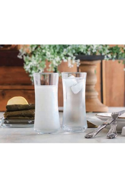 LAV Duru Cam Rakı Bardağı 6’lı 190 ml (Rakı/Limonata/Meşrubat Bardağı)