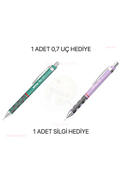 Rotring Versatil Tikky 0,7 Uçlu Kalem LİLA DENİZ MAVİSİ 2 ADET SET / 0,7 UÇ V...