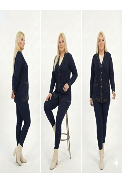 onno style women Banti Baklava Patterned Classic Knit Buttoned Jacket