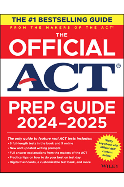 Wiley Ghidul oficial de pregătire ACT 2024-2025: Carte + 9 teste practice + 4...