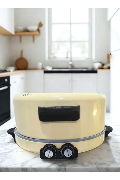 Generic The electric Arabic bread and pizza maker is equipped with a granite cooking surface 2200W