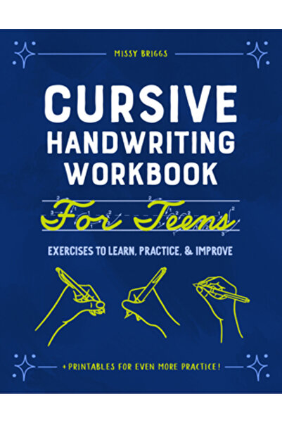 Rockridge Pr Caiet de lucru pentru scrisul cursiv de mână pentru adolescenți:...