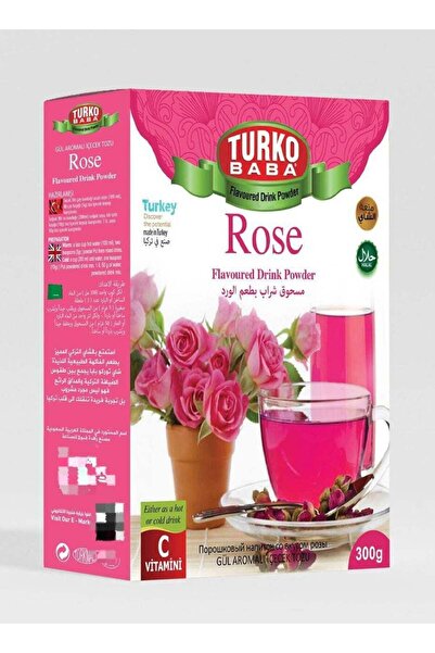 Turkobaba Turko Baba Rose Flavor Drink Powder 300 grams