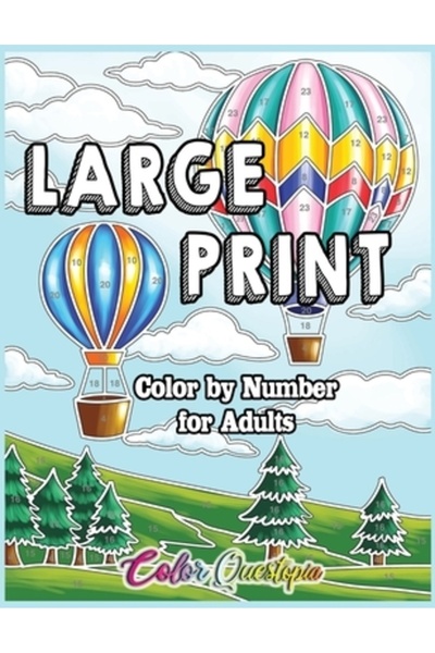 INDEPENDENT CAT Large Print Color by Number for Adults: Coloring Book Volume ...