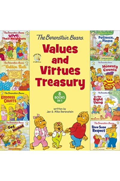 Zondervan Comoara de valori și virtuți a Urșilor Berenstain: 8 cărți într-o s...