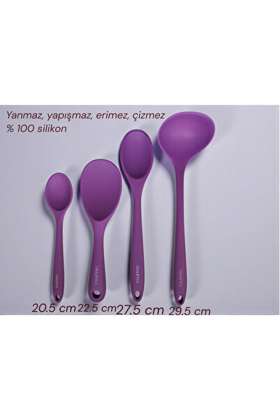 EMPA A V M Eucalyptus 4-Piece Fireproof, Non-Stick, Non-Melting 100% Silicone...