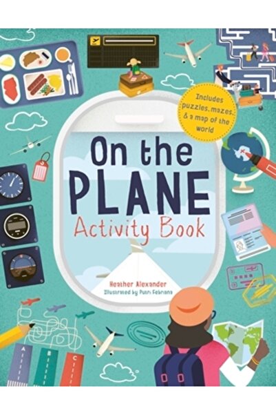 IVY KIDS Caiet de activități „În avion”: Puzzle-uri, labirinturi, jocuri Dot-...