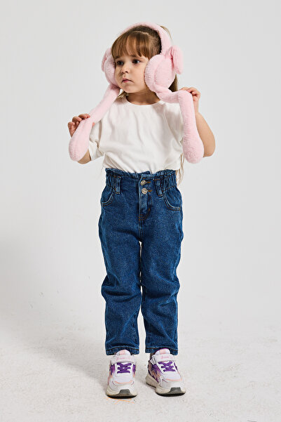 poozkids Girls' Jeans – Elastic Waist Denim Jean Comfortable Fit Casual