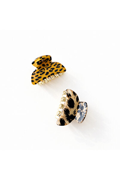 Tupek Store 2'li Set Leopar Desenli Mandal Toka