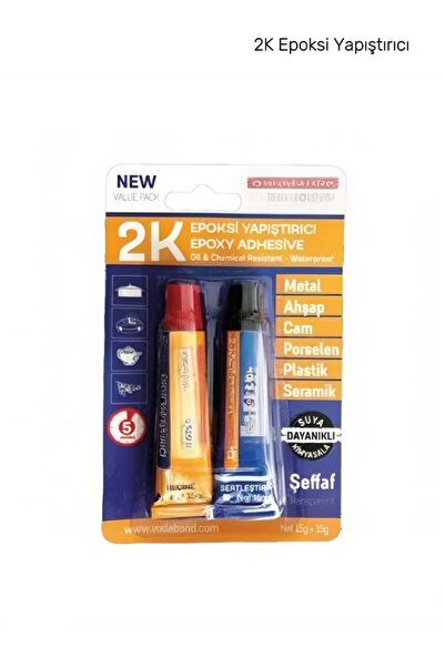 Primeaks 2K Epoksi Yapıştırıcı Güçlü 2 Bileşenli Tamir Yapıştırıcısı