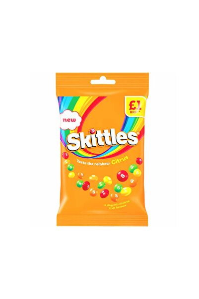 Skittles Citrus Meyveli Şeker Portakal Limon Aromalı 109 g