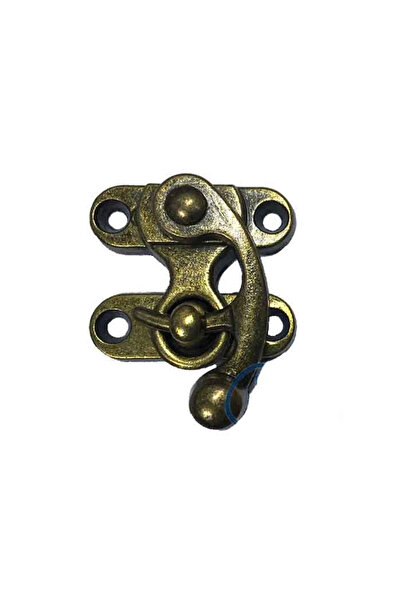 shopwave Hooked Bow Eye, Wooden Box Clip - Small, Antique, 100 Pieces